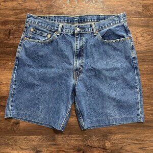 VINTAGE LEVI'S 505 Cut Off Denim Jorts Blue - Size 38